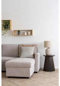 Canapea extensibilă Belfast, nisip închis, cu picioare naturale, HN1085