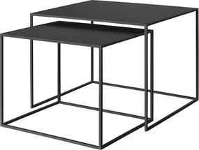 Măsuțe de cafea negre 2 buc. din metal 50x60 cm Fera – Blomus