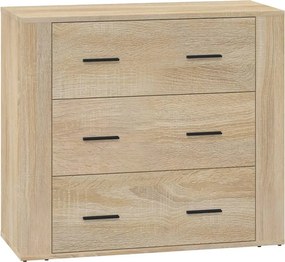 vidaXL Dulap, stejar sonoma, 80x33x70 cm, lemn compozit