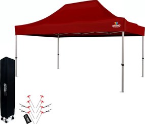 Cort de petrecere pentru grădină 3x4,5 m: Colțul dumneavoastră pentru relaxare și petreceri - fără pereți - Rosu