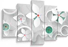 Tablou abstracției florale (150x105 cm)