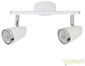 Lustra aplicata design modern alb 2 spoturi LED Karen 6667 RX