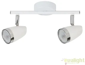 Lustra aplicata design modern alb 2 spoturi LED Karen 6667 RX