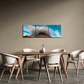 Tablou - Norul deasupra muntelui (cu ceas) (90x30 cm)