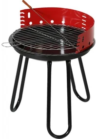 Gratar rotund rosu - 44x44x56cm