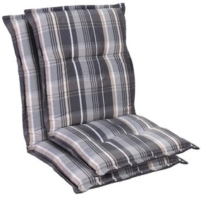 Prato, pernă tapițată, pernă pentru scaun, spătar mic, scaun de gradină, poliester, 50x100x8cm