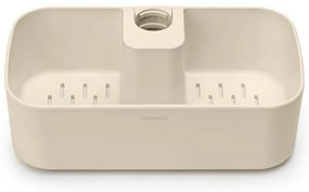 Organizator pentru dus Brabantia ReNew 1006272, 7.5x13.3x24.4 cm, Orificii scurgere apa, Rezistent la coroziune, Bej