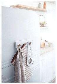 Suport pentru ustensile bucătărie YAMAZAKI Trio, alb