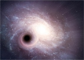Tablou pe sticlă - Galaxii spiralate (70x50 cm)