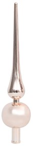 Brad de Craciun artificial cu LEDgloburizapada 150 cm PVCPE 1, white and rose, 150 cm