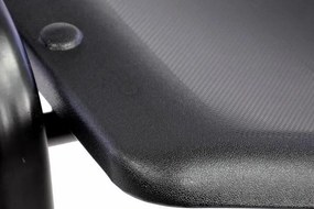 Scaun de birou pliabil din plastic - negru