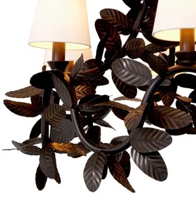 Candelabru LUX din alama design frunze Cheverny bronz