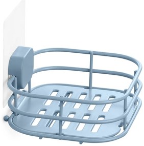 Savonieră albastru-deschis autoadezivă din metal Grena – Compactor