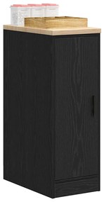 vidaXL Dulap depozitare garaj negru 30x51x85 cm lemn masiv de pin