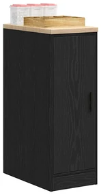 vidaXL Dulap depozitare garaj negru 30x51x85 cm lemn masiv de pin