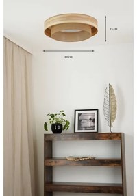 Brilagi - Plafonier LED MONTANA BOHO 26W 230V pr. 60 cm maro