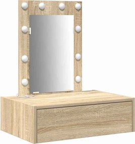 vidaXL Masă de Machiaj cu sertar Maro 60 x 40 x 70 cm Lemn compozit