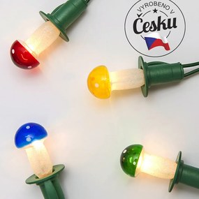 Instalaţie luminoasă Ciupercă, color, 12 becuri
