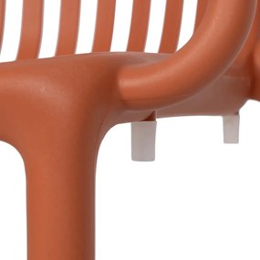 Scaun de dining teracotă din plastic Alia – Ixia