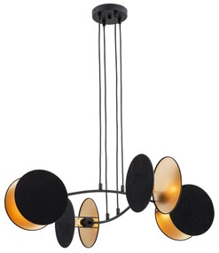 Emibig Motif lampă suspendată 4x15 W negru-auriu 1325/4