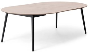 Masă de dining rotundă extensibilă cu blat cu aspect de lemn de stejar cu blat suplimentar ø 135 cm Meza – Hammel Furniture