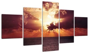 Tablou cu soarele după nori (125x70 cm), în 40 de alte dimensiuni noi