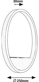 Aplică LED Rabalux 71312 THRAC LED/15W/230V crom mat