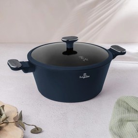Oala cu capac Berlinger Haus Deep Sea BH 8378, 28 cm, antiaderentă