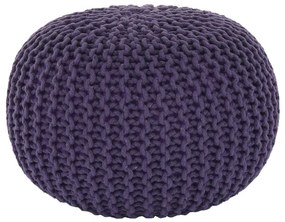 Taburet împletit, bumbac violet, GOBI TYP 2