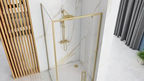 Cabina dus REA Rapid Swing Brush Gold