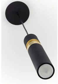 Lustră pe cablu Jupiter 2003 ALAS 1xGU10/10W/230V negru/auriu