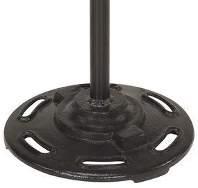Lampa de podea cu 2 abajururi, negru, E27, fonta Negru, 1, 2