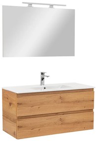 Mobilier complet de baie Vario Forte 100 stejar-stejar