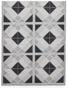 Covor tip traversă gri deschis-gri închis lavabil 61x170 cm Victoria Light – Think Rugs