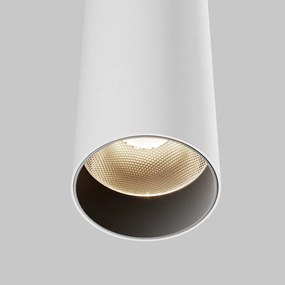 Pendul LED iluminat design tehnic FOCUS D-5,2cm alb