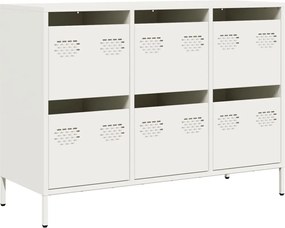 vidaXL Dulap, alb, 101,5x39x73,5 cm, oțel laminat la rece