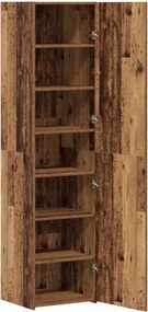 vidaXL Bufet 2 pcs Lemn vechi 45 x 42,5 x 185 cm