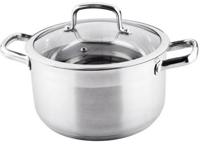 Oală din oțel inoxidabil cu capac Lamart LTSS2413 Prestige, 24 x 13,5 cm