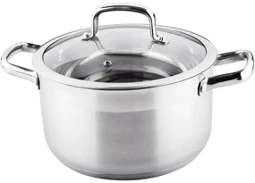 Oală din oțel inoxidabil cu capac Lamart LTSS2413 Prestige, 24 x 13,5 cm
