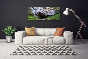 Tablou pe panza canvas Munte Cave Natura Verde Gri