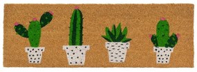 Covoraș de intrare din fibre de nucă de cocos 25x75 cm Cactus – Casa Selección