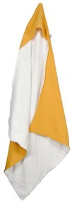 Prosop cu glugă pentru copii galben din muselină 75x75 cm – Bébé Douceur