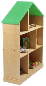 Casuta biblioteca BookHouse, Material Lemn Masiv - Light Green