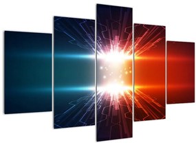 Tablou abstract cu glonț activ (150x105 cm)