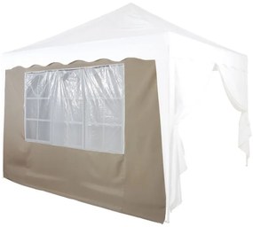 Perete lateral de schimb pentru cort cu fereastră - bej