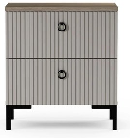 Noptieră Demandaron (taupe + stejar silverjack). 1116803