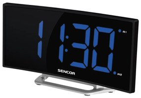 Ceas deșteptător cu afișaj LED 1,5W/1xCR2032/5V negru Sencor