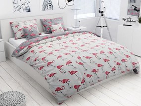 Lenjerie de pat din bumbac Culoare gri, TOJAMA + husa de perna 40 x 40 cm Dimensiune lenjerie de pat: 70 x 90 cm | 140 x 200 cm