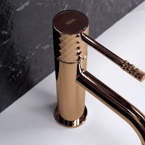 Baterie pentru lavoar Rea Lungo Diamond cupru