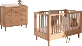 Set de mobilă pentru copii 2 buc. din lemn de stejar Forrest – Vipack